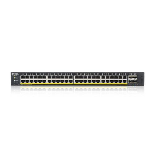 Коммутатор/ XGS1935-52HP, 52 Port Smart Managed PoE Switch, 48x Gigabit PoE and 4x 10G SFP+, hybrid mode, standalone or NebulaFlex Cloud, 375 Watt PoE
