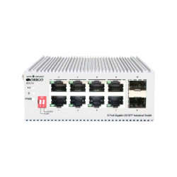 Unmanaged Industrial Switch 8x1000Base-T, 2x1000Base-X SFP, Surge 4KV, -40 to 75°C