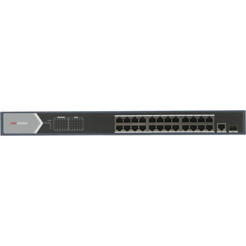 Коммутатор Hikvision DS-3E0526P-E 25x1Гбит/с 1SFP 24PoE+ 270W неуправляемый