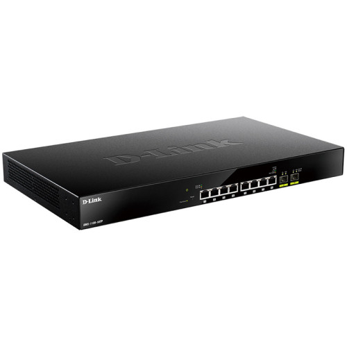 Коммутатор/ DMS-1100-10TP Smart L2 Switch 8x2.5GBase-T PoE, 2x10GBase-X SFP+, PoE Budget 240W Коммутатор/ DMS-1100-10TP Smart L2 Switch 8x2.5GBase-T PoE, 2x10GBase-X SFP+, PoE Budget 240W