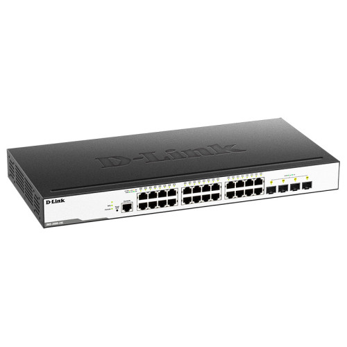 Коммутатор/ DGS-3000-28L/B Managed L2 Switch 24x1000Base-T, 4x1000Base-X SFP, Surge 6KV, CLI, RJ45 Console, RPS, Dying Gasp Коммутатор/ DGS-3000-28L/B Managed L2 Switch 24x1000Base-T, 4x1000Base-X SFP, Surge 6KV, CLI, RJ45 Console, RPS, Dying Gasp