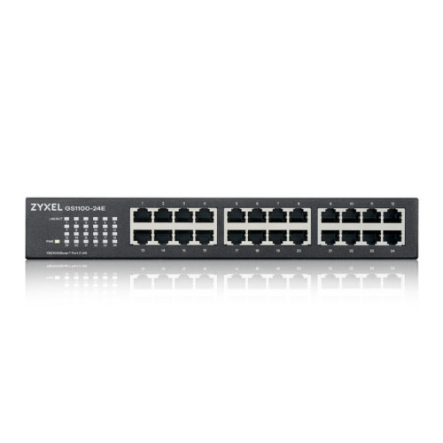 Коммутатор/ ZYXEL GS1100-24E Switch , 24xGE, rack 19 