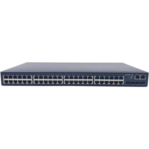 коммутатор/ PLANET Layer 3 48-Port 10/100/1000T + 4-Port 10G SFP+ Stackable Managed Gigabit Switch