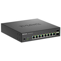 Коммутатор/ Управляемый L2 PoE-коммутатор, 8x2.5GBase-T PoE (2 порта PoE 802.3bt 60 Вт), 2x10GBase-X SFP+, PoE-бюджет 120 Вт, защита от статического электричества до 6 кВ, CLI