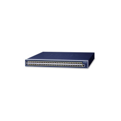 коммутатор/ PLANET L3 46-Port 100/1000BASE-X SFP + 2-Port Gigabit TP/SFP combo + 4-Port 10G SFP+ Managed Switch W/ 48V Redundant Power (AC+DC Power Redundant, Cybersecurity features, Hardware Layer3 OSPFv2 and IPv4/IPv6 Static Routing