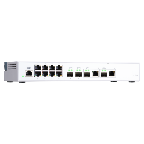 Коммутатор/ QNAP QSW-M408-2C Managed switch 10 Gb / s with 4 SFP + ports, 2 of which are combined with RJ-45, 8 1 Gb / s RJ-45 ports, bandwidth up to 96 Gb / s, JumboFrame support Коммутатор/ QNAP QSW-M408-2C Managed switch 10 Gb / s with 4 SFP + ports, 2 of which are combined with RJ-45, 8 1 Gb / s RJ-45 ports, bandwidth up to 96 Gb / s, JumboFrame support