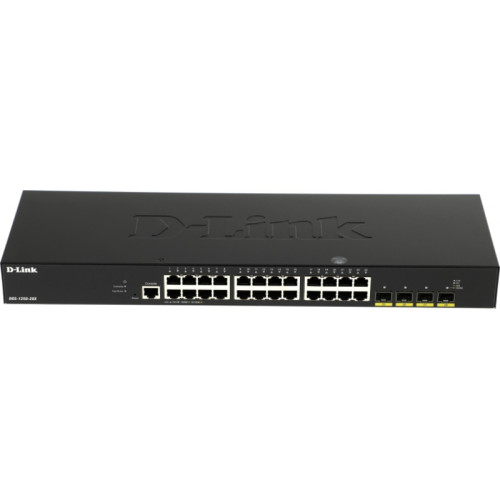 Коммутатор/ DGS-1250-28X Smart L2 Switch 24x1000Base-T, 4х10GBase-X SFP+, CLI, RJ45 Console