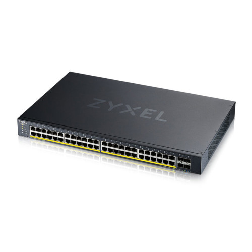 Коммутатор/ XGS1935-52HP, 52 Port Smart Managed PoE Switch, 48x Gigabit PoE and 4x 10G SFP+, hybrid mode, standalone or NebulaFlex Cloud, 375 Watt PoE