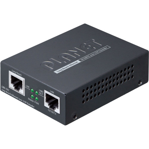 коммутатор/ PLANET 1-Port 10/100TX Ethernet over UTP Long Reach Ethernet Extender (Up to 800 meters UTP cable/1200 meters phone wire, Master/Slave mode DIP switch)