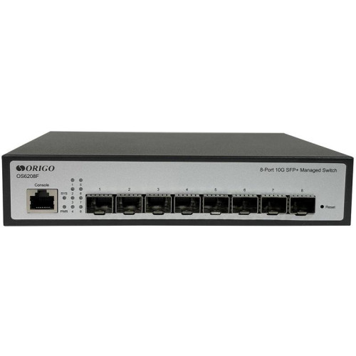 Коммутатор Origo OS6208F OS6208F/A1A (L2) 8SFP+ управляемый