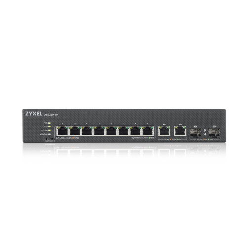 Коммутатор/ ZYXEL NebulaFlex Pro GS2220-10 Hybrid L2 Switch, rack 19 