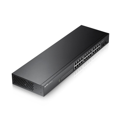 Коммутатор/ Zyxel GS1900-24 Smart L2 switch, rack 19