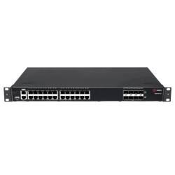 Коммутатор/ Коммутатор уровня ядра QSW-6300-32T. Управляемый стекируемый коммутатор уровня L3, 24 порта 10/100/1000 BASE-T, 8 портов 10GbE SFP+, 4K VLAN, 64K MAC адресов, 1 порт USB 2.0, консольный порт, порт управления MGMT, 2 встроенных блока охлаждения