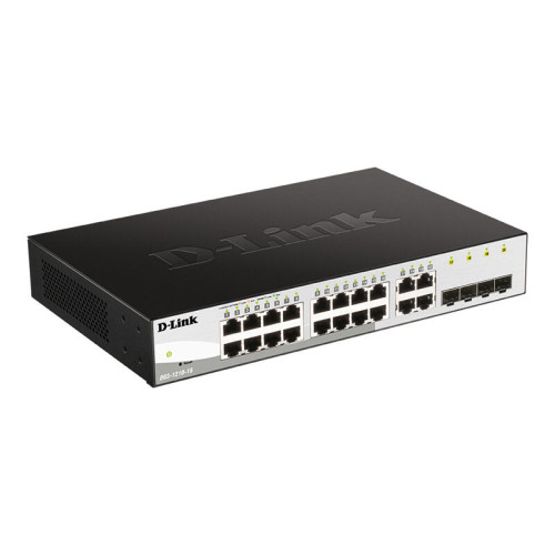 Коммутатор/ Настраиваемый L2 коммутатор, 16х1000Base-T, 4хCombo 1000Base-T/SFP, упрощенный интерфейс CLI