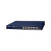 коммутатор/ PLANET FGSW-2511P 24-Port 10/100TX 802.3at PoE + 1-Port Gigabit TP/SFP combo Ethernet Switch (190W PoE Budget, Standard/VLAN/QoS/Extend mode)