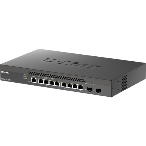 Коммутатор/ DXS-1210-10TS Smart L2+ Switch 8x10GBase-T, 2x10GBase-X SFP+, CLI, RJ45 Console