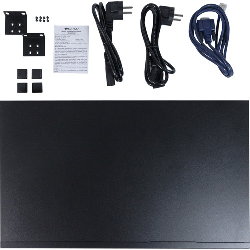 Managed L3 Switch 24x1000Base-X SFP, 4x10GBase-X SFP+, RJ45 Console, 19