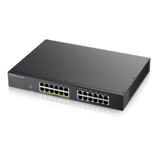 Коммутатор/ ZYXEL GS1900-24EP Smart L2 PoE + switch , rack 19 
