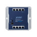 коммутатор/ PLANET WGS-810 IP30 Industrial 8-Port 10/100/1000T Wall-mount Gigabit Switch (Standard/VLAN/Extend mode, fanless,-20 to 60 C),12V 1A AC power adapter included