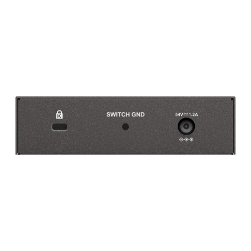 Коммутатор/ Неуправляемый PoE-коммутатор, 5x1000Base-T (4x1000Base-T PoE), PoE-бюджет 60 Вт, корпус металл