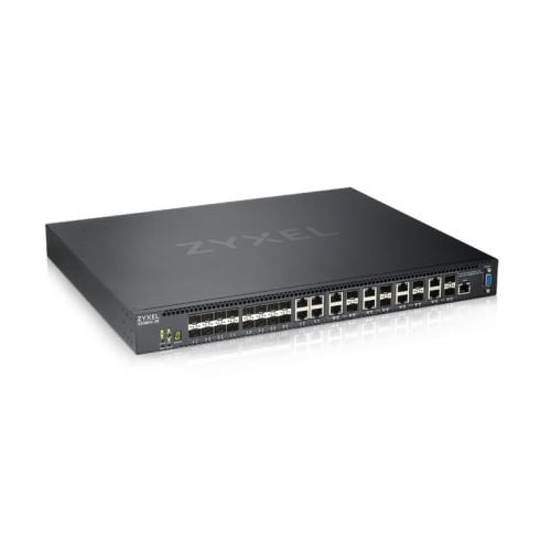 Коммутатор/ ZYXEL XS3800-28 L2+ switch , 4xRJ-45: 1 / 2.5 / 5 / 10G, 8xCombo (SFP: 1 / 10G, RJ-45: 1 / 2.5 / 5 / 10G), 16xSFP +