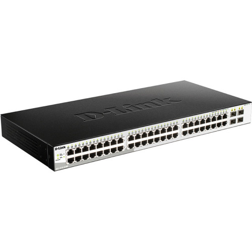 Коммутатор/ DGS-1210-52/ME/B Managed L2 Metro Ethernet Switch 48x1000Base-T, 4x1000Base-X SFP, Surge 6KV, CLI, RJ45 Console, RPS, Dying Gasp Коммутатор/ DGS-1210-52/ME/B Managed L2 Metro Ethernet Switch 48x1000Base-T, 4x1000Base-X SFP, Surge 6KV, CLI, RJ45 Console, RPS, Dying Gasp
