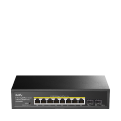 Коммутатор/ 8-10/100/1000 BASE-T Gigabit ports, 2-1000 BASE-X SFP Slot, 8-port IEEE 802.3at PoE+ Injector, Supports PoE power up to 30W for each PoE port, Extend Mode (Port#7 and #8 support transmit distance up to 250m at 10 Mbps ), Port Lightning  Protec