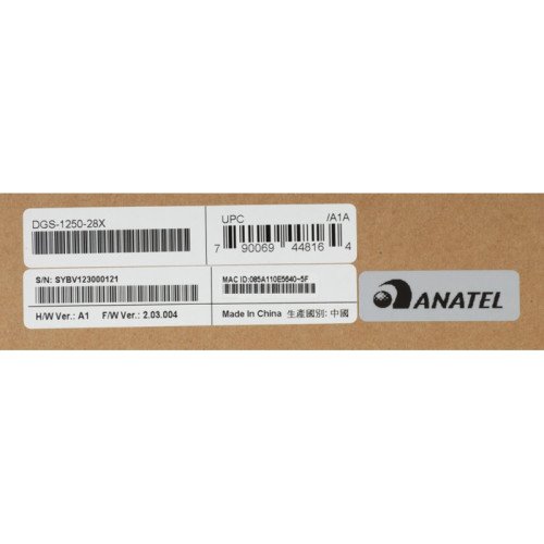 Коммутатор/ DGS-1250-28X Smart L2 Switch 24x1000Base-T, 4х10GBase-X SFP+, CLI, RJ45 Console