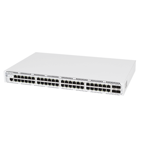 Ethernet-коммутатор MES2300B-48, 48 портов 10/100/1000BASE-T, 4 порта 10GBASE-R (SFP+)/1000BASE-X (SFP), L3, 220 В AC, 12 В DC