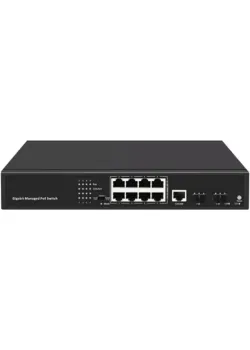Коммутатор/ 8-Port Layer 2 Managed Gigabit Switch with 2 Gigabit SFP Slots