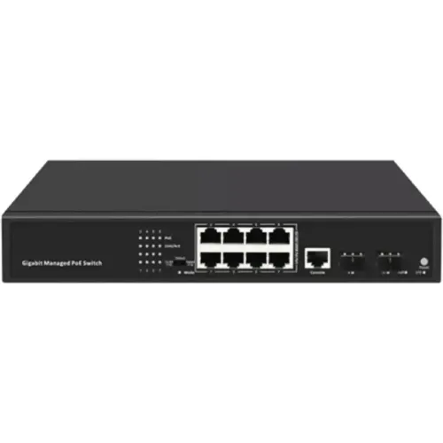 Коммутатор/ 8-Port Layer 2 Managed Gigabit Switch with 2 Gigabit SFP Slots
