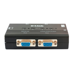 DKVM-4K,DKVM-4K/B 4-port KVM Switch, VGA+PS/2 ports
