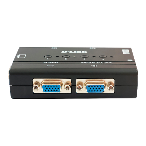 DKVM-4K,DKVM-4K/B 4-port KVM Switch, VGA+PS/2 ports