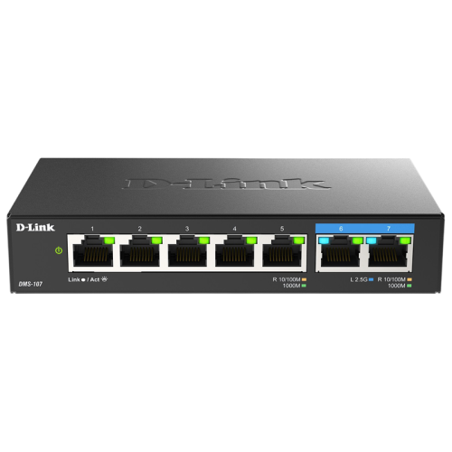 Коммутатор/ Коммутатор, 5x1000Base-T, 2x2.5GBase-T, корпус металл