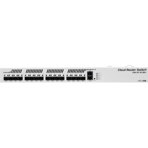 Коммутатор MikroTik CRS317-1G-16S+RM (L3) 1x1Гбит/с 16SFP+ управляемый