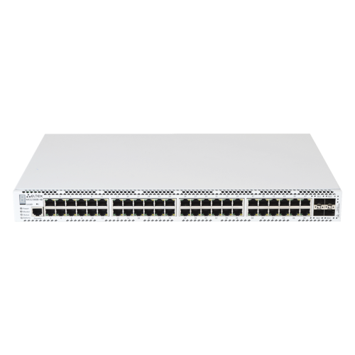 Ethernet-коммутатор MES2300B-48, 48 портов 10/100/1000BASE-T, 4 порта 10GBASE-R (SFP+)/1000BASE-X (SFP), L3, 220 В AC, 12 В DC