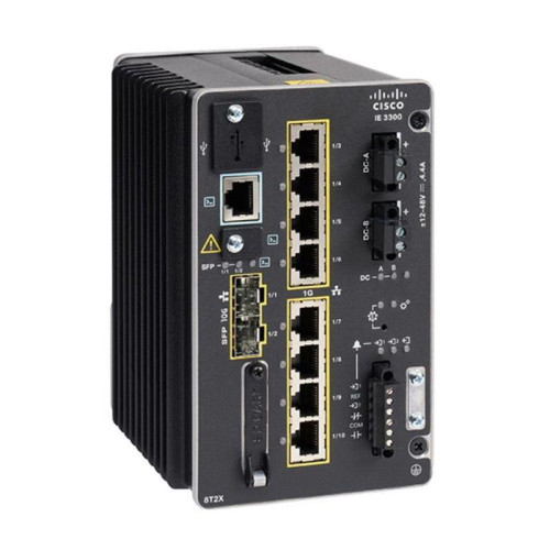 Коммутатор CISCO Catalyst IE3300 with 8 GE Copper and 2 GE SFP, Modular, Network Essentials, IE-3300-8T2S-E