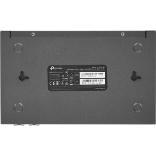 Коммутатор/ Omada 10-Port Gigabit Smart Switch with 8-Port PoE