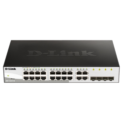 Коммутатор/ Настраиваемый L2 коммутатор, 16х1000Base-T, 4хCombo 1000Base-T/SFP, упрощенный интерфейс CLI