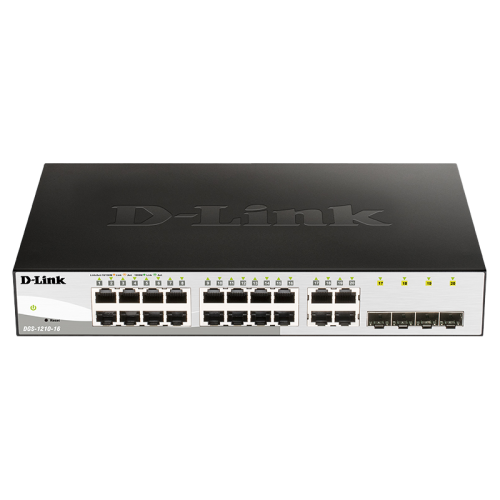 Коммутатор/ Настраиваемый L2 коммутатор, 16х1000Base-T, 4хCombo 1000Base-T/SFP, упрощенный интерфейс CLI