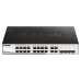 Коммутатор/ Настраиваемый L2 коммутатор, 16х1000Base-T, 4хCombo 1000Base-T/SFP, упрощенный интерфейс CLI