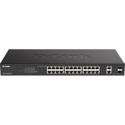 Коммутатор D-Link DGS-1100-26MPV2/A3A (L2) 24x1Гбит/с 2xКомбо(1000BASE-T/SFP) 24PoE 370W управляемый
