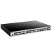 Коммутатор/ Управляемый L2+ стекируемый PoE-коммутатор, 48x1000Base-T PoE, 4x10GBase-X SFP+, PoE-бюджет 370 Вт (740 Вт с DPS-700), CLI, консольный порт RJ-45, RPS