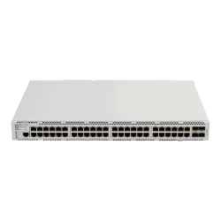 Ethernet-коммутатор MES3348, 48 портов 10/100/1000 Base-T, 4 порта 10Base-R(SFP+)/1000 Base-X (SFP), L3, 2 слота для модулей питания