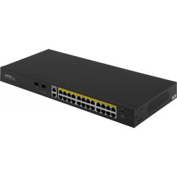 Коммутатор Netis P124GH (L2) 24x100Мбит/с 2x1Гбит/с 1xКомбо(1000BASE-T/SFP) 1SFP 24PoE 24PoE+ 360W неуправляемый