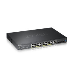Коммутатор/ ZYXEL NebulaFlex Pro GS2220-28HP Hybrid L2 PoE+ switch , rack 19 