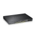 Коммутатор/ ZYXEL NebulaFlex Pro GS2220-28HP Hybrid L2 PoE+ switch , rack 19 