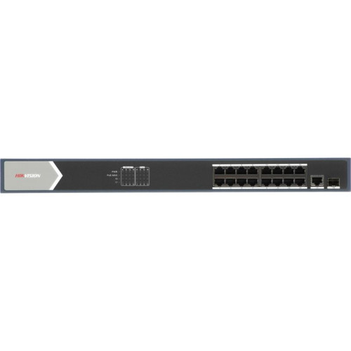 Коммутатор Hikvision DS-3E0518P-E 17x1Гбит/с 1SFP 16PoE+ 230W неуправляемый