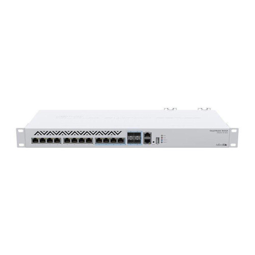 Коммутатор MikroTik CRS312-4C+8XG-RM (L3) 1x100Мбит/с 8x10Гбит/с 4xКомбо(10GBase-T/SFP+) управляемый