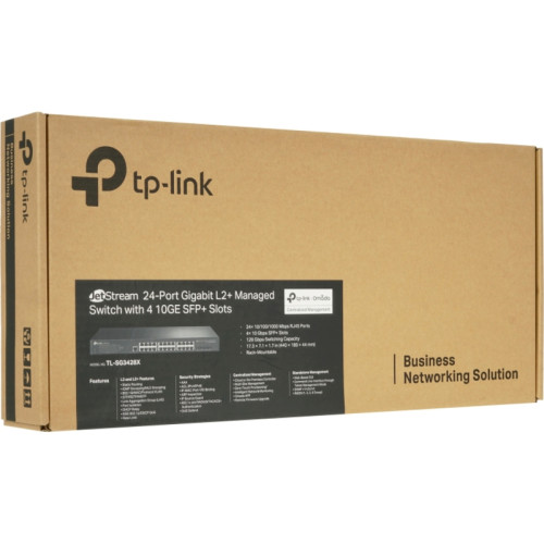 Коммутатор/ JetStream™ 24-port Pure-Gigabit L2+ Managed Switch, 24 10/100/1000Mbps RJ45, 4*10G SFP+ Slots Коммутатор/ JetStream™ 24-port Pure-Gigabit L2+ Managed Switch, 24 10/100/1000Mbps RJ45, 4*10G SFP+ Slots